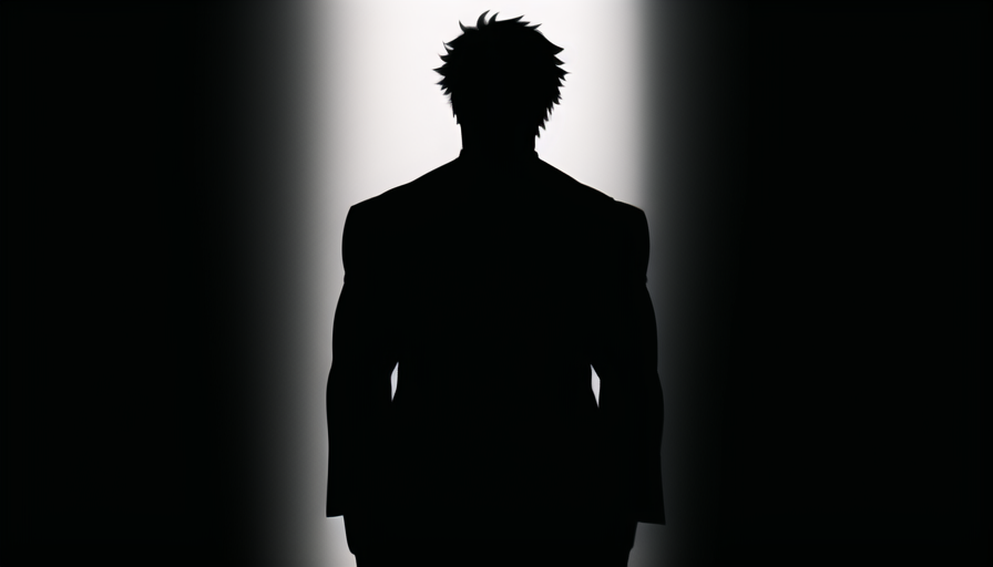 muscular male, suit, black silhouette, korean hair s-1071997853.png