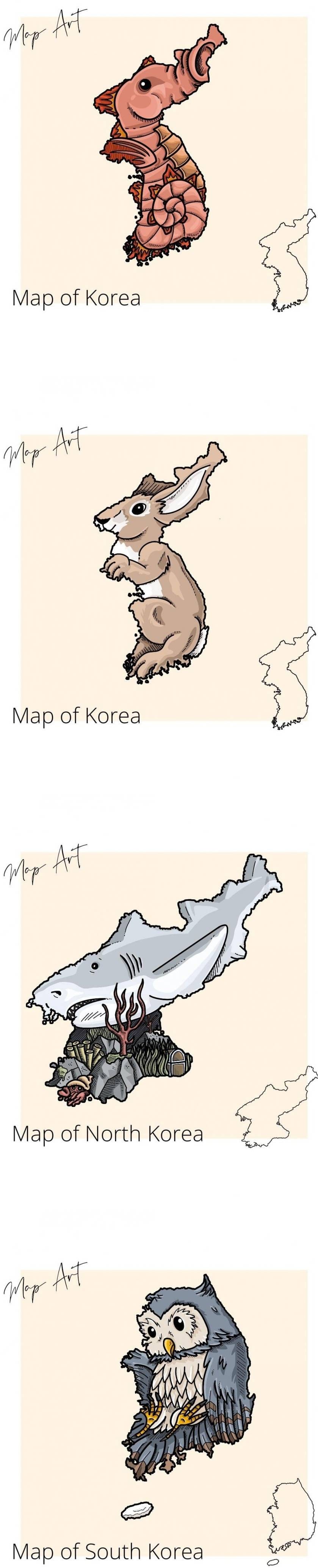 10 외국에서 보는 한국 국토 모양.jpg