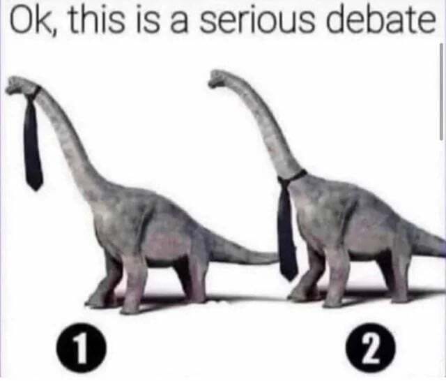 18 공룡의 넥타이는 어디다 매야 할까 해외 의견은 2가 압도적이라고.jpg