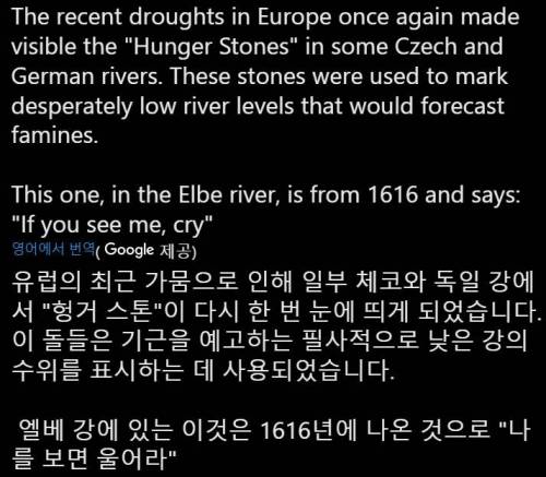 17 작년 유럽 가뭄으로 강에서 모습을 드러낸 ',기근석',.jpg