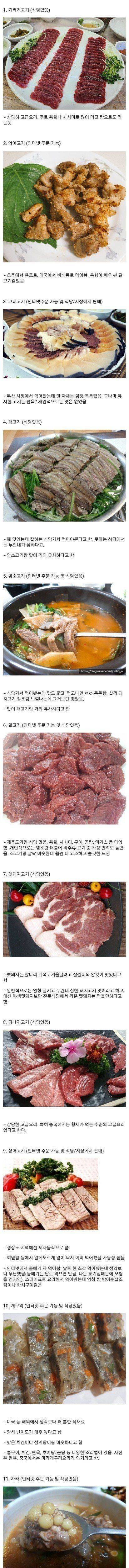 18 한국에서 먹을 수 있는 고기 종류.jpg