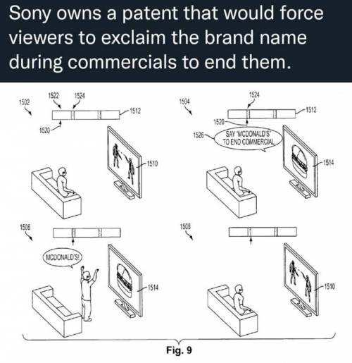 18 소니의 신기술 특허 중간 광고중에 브랜드 이름을 말해야 넘어가는 기술.jpg
