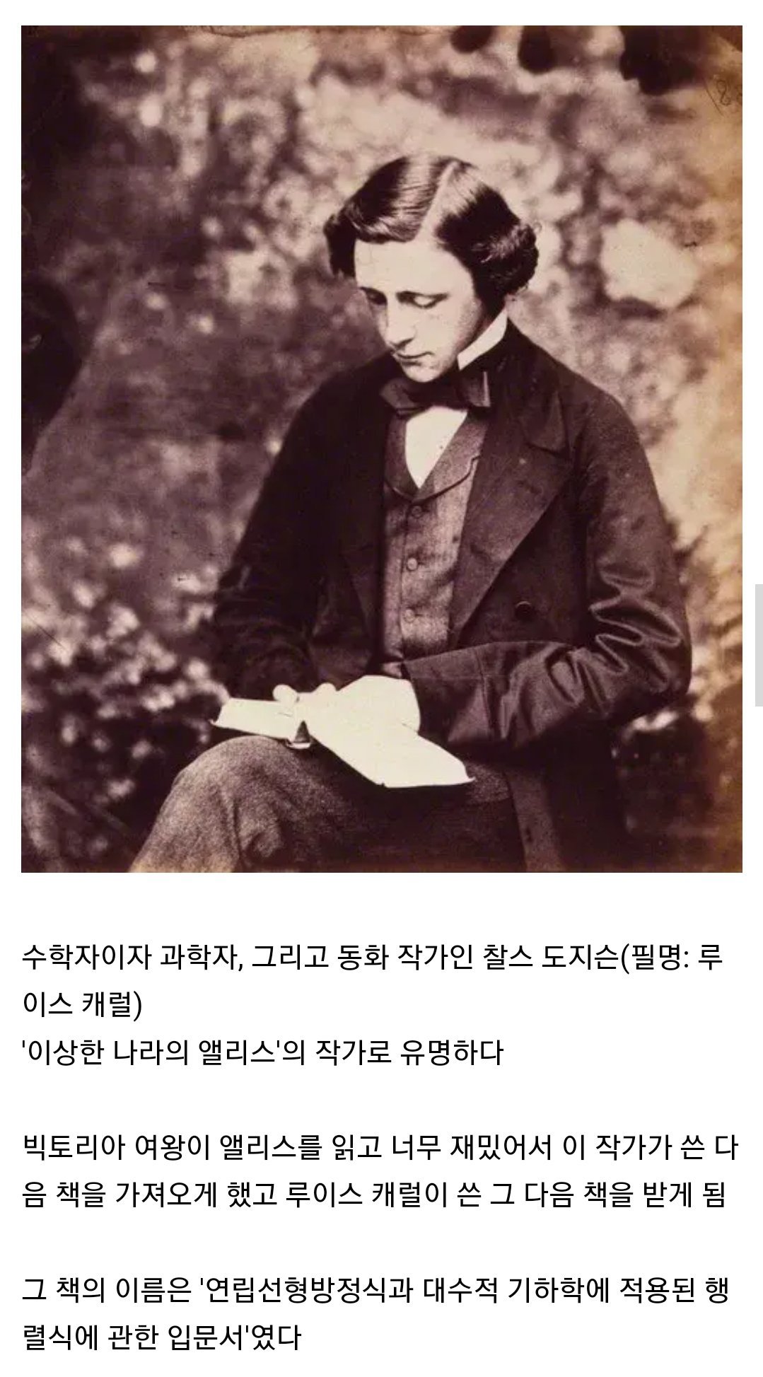 13 이상한 나라 앨리스 작가가 쓴 다음 책.jpg